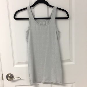 a.n.d. size S Silver Shimmer Gray Tank Top